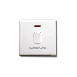 Deta S1391WH Double Pole Immersion Heater Switch with Neon 20 Amp 'Water Heater'