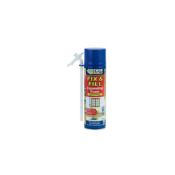 EVERBUILD FIX & FILL EXPANDING FOAM, LARGE, 500ml, QUICK SETTING (BLUE LID ON AEROSOL CAN)