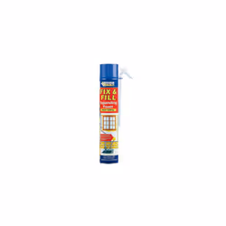 EVERBUILD FIX & FILL EXPANDING FOAM, LARGE, 750ml, QUICK SETTING (BLUE LID ON AEROSOL CAN)