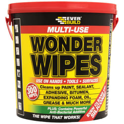 EVERBUILD GIANT TUB OF WONDER WIPES, TRADE TUB, 300 WIPES