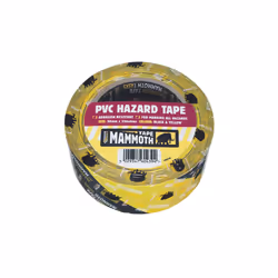 1 Pack - Everbuild 2HAZYW PVC Hazard Tape Black / Yellow 50mm x 33m