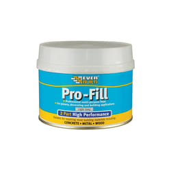 EVERBUILD PRO-FILL , LIGHT GREY, 500 GRM TUB -  2 PART HI PERFORMANCE FILLER FOR JOINERY ETC