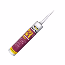 EVERBUILD "PYRO MATE FIRESIL" FIRE RATED SILICONE SEALANT, WHITE, 295ML, 4 HRS FIRE RATING
