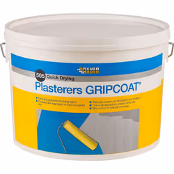 Everbuild 505 Quick Drying Plasterers Grip Coat, Blue, 10 Litre