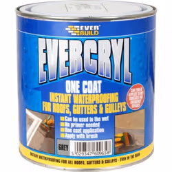 EVERBUILD EVERCRYL ONE COAT ROOF REPAIR COMPOUND (APPLIED BY BRUSH), 1 KG