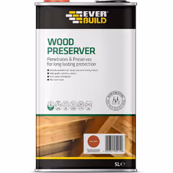 Everbuild Wood Preserver Red Ceda 5 litre