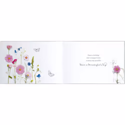Wonderful Day Floral Flowers Birthday Greeting Card Into The Meadow Range Cards