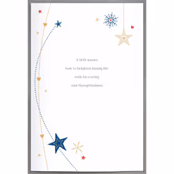What Is A Son? Traditional Embellished Christmas Card Special Xmas Cards