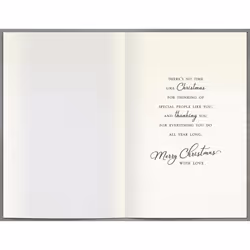 A Christmas Thank You Traditional Christmas Greeting Card Special Xmas Cards