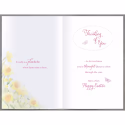 Thinking Of You At Easter Time Easter Greeting Card Easter Greetings Cards