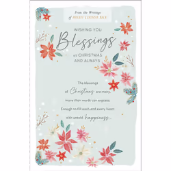 Christmas Blessings Helen Steiner Rice Traditional Christmas Card Greeting Cards