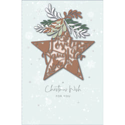 Lovely Daughter 3D Cut Out Embellished Christmas Card Xmas Greeting Cards