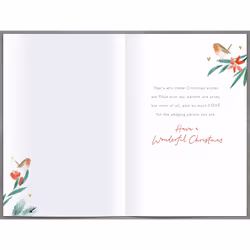 Special Daughter Heart Foiled & Embellished Christmas Card Xmas Greeting Cards