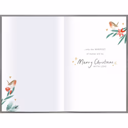 Just For You Sister Special Gold Foiled Heart Christmas Card Xmas Greeting Cards