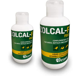 Zolcal-F Feed Liquid Supplement for Birds, Reptiles & Rabbits - 500ml