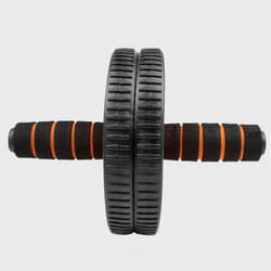 Phoenix Fitness Ab Roller - Abdominal Wheel for Ab Exercise & Core Workout for Men and Women at Home & Gym - Choice of Colour: Black - Black & Orange