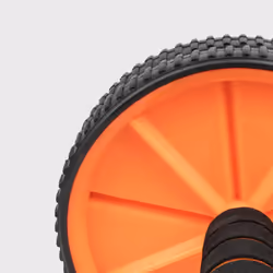 Phoenix Fitness Ab Roller - Abdominal Wheel for Ab Exercise & Core Workout for Men and Women at Home & Gym - Choice of Colour: Black - Black & Orange