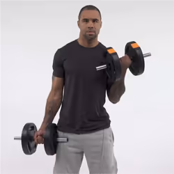 Phoenix Fitness Dumbbells Weight Set - Adjustable 2-in-1 Barbell Set for Exercise, Muscle and Strength Training - Weight: up to 15kg - Additional view 2