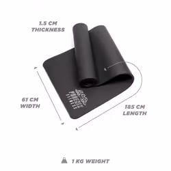 Phoenix Fitness Black NBR Yoga Mat