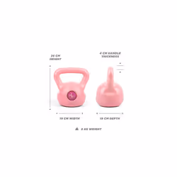 Phoenix Fitness 8KG Pink Kettlebell