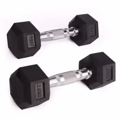 Phoenix Fitness Pair of 2.5KG Hex Dumbbells