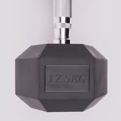 Phoenix Fitness Pair of 17.5KG Hex Dumbbells
