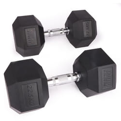 Phoenix Fitness Pair of 22.5KG Hex Dumbbells