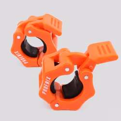Phoenix Fitness 1" Orange Barbell Clamp