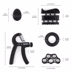 Phoenix Fitness 5pcs Hand Grip Strengthener Set