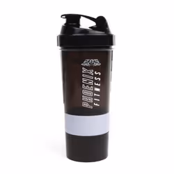 Phoenix Fitness 500 Protein Shaker Bottle - Black