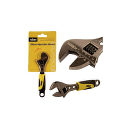 150mm (6") Black Nickel Rubber Grip Adjustable Wrench  19020: Rubber Grip Handle