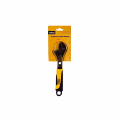 250mm (10") Black Nickel Adjustable Wrench 19022: Rubber Grip Handle