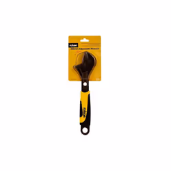 300mm (12") Black Nickel Adjustable Wrench 19023: Rubber Grip Handle