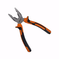 Rolson 200mm Combination Pliers - Heavy Duty Drop forged steel jaws with non slip soft grip handle 21056