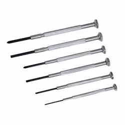 Rolson Precision Screwdriver Set ,Swivel Tops, Slotted & Cross Point