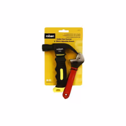 Rolson 8oz Stubby Claw Hammer & 150mm Adjustable Wrench: Great Twin Pack 36033