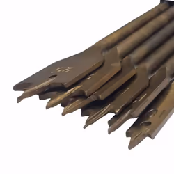 Rolson 14pc Hex shank wood drill set: 6 flat bits 10mm-25mm & 8 carbon steel drill bits 3mm-10mm 48526