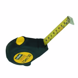 Tape Measure 7.5M 24Ft Lockable Hard Wearing Measure 7.5m x 25mm Rolson 50567