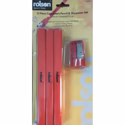 Rolson 12 piece carpenters pencil and sharpener set