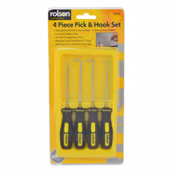 Mini 4 Piece Pick & Hook Set - Rolson Pieces -  pick set hook rolson 4 pieces