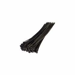 Cable Ties 300mm x 4.8mm Black Pack of 60 Strong Nylon for Indoor Outdoor Use