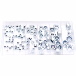 Rolson 61288 Locknut Assortment - 100 Pieces