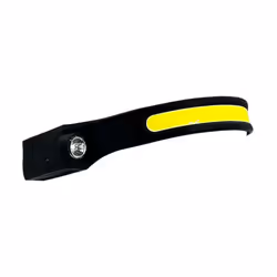 Rolson Head Lamp - Rechargeable 12cm COB Band Light with Spotlight 61466