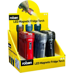 Rolson 61593 Fridge Magnet Torch, Black