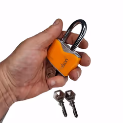 Rolson 50mm Iron Padlock with 3 keys and protective jacket 66546