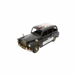 Hand Painted Metal Ornamets Model - London Vintage Taxi
