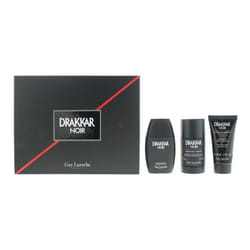 Guy Laroche Drakkar Noir Gift Set 50ml EDT Spray + 75ml Deodorant Stick + 50ml Shower Gel