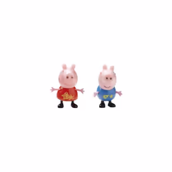 Peppa Pig Theme Park Figures Peppa with teddy motif and George