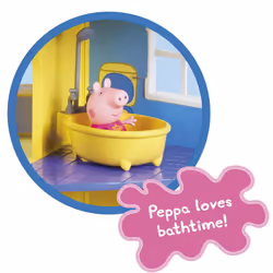 Peppa Pig 06384 Peppa's Family Home Playset, with articulated Peppa Pig figure