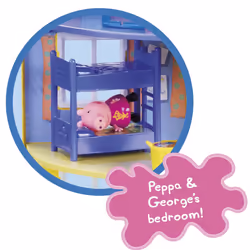 Peppa Pig 06384 Peppa's Family Home Playset, with articulated Peppa Pig figure